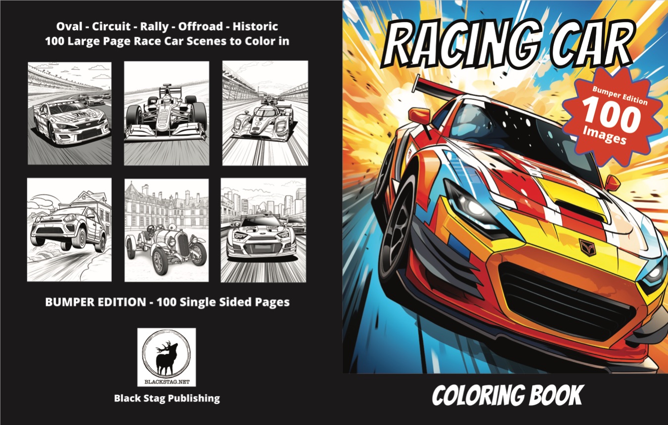 Racing Cars Coloring Book