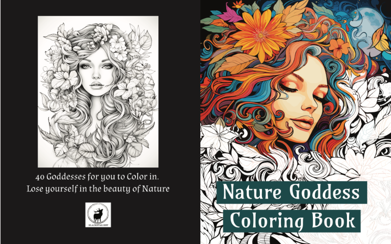 Nature Goddess Coloring Book
