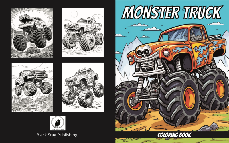 Monster Truck Coloring Book