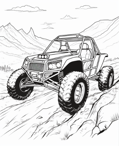 Racing Car Coloring Page