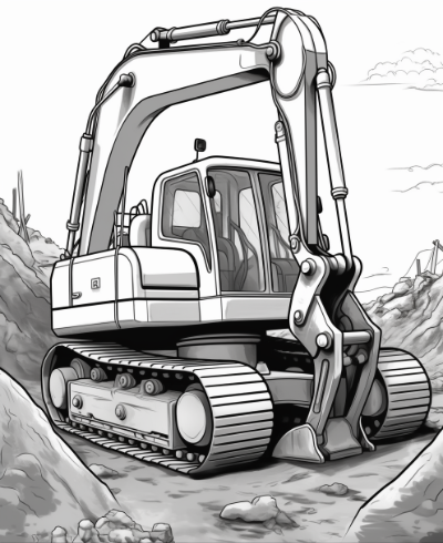 Construction Coloring Book For Kids Coloring Page Sample 2