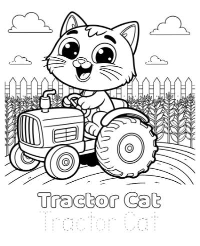 Farmyard ABCs Color and Trace for Toddlers Bumper Edition Coloring Page Sample 3