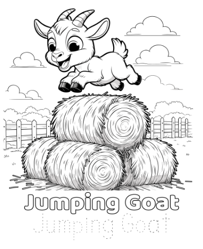 Farmyard ABCs Color and Trace for Toddlers Volume 1 Coloring Page Sample 4