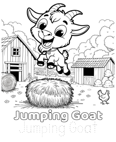 Farmyard ABCs Color and Trace for Toddlers Volume 2 Coloring Page Sample 4