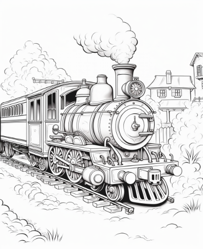 Vintage Vehicles Coloring Book for Kids Coloring Page Sample 1