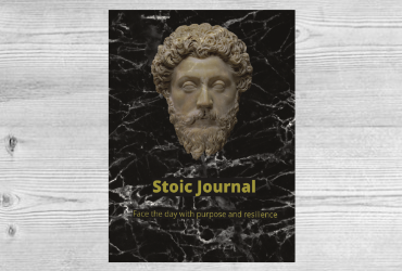 Stoic Journal - 365 Day Full Page Journal with Stoic Prompts Hard Cover